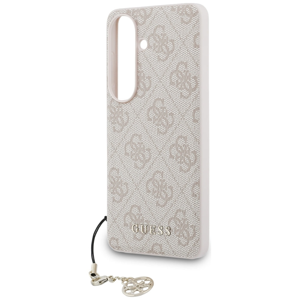Case for Samsung Galaxy S26 S942, Guess, 4G Classic Logo Charm, Pink