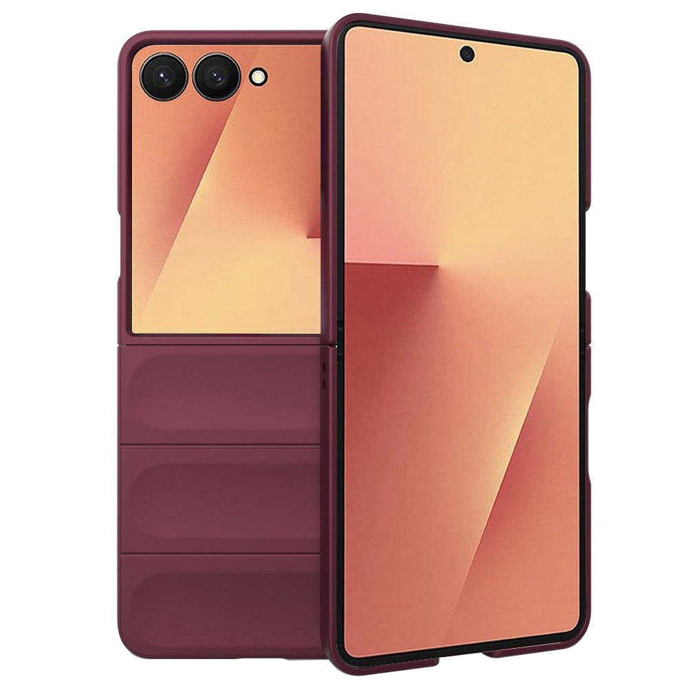 Case for Samsung Galaxy Z Flip7 F766, Techsuit, Magic Shield, Burgundy