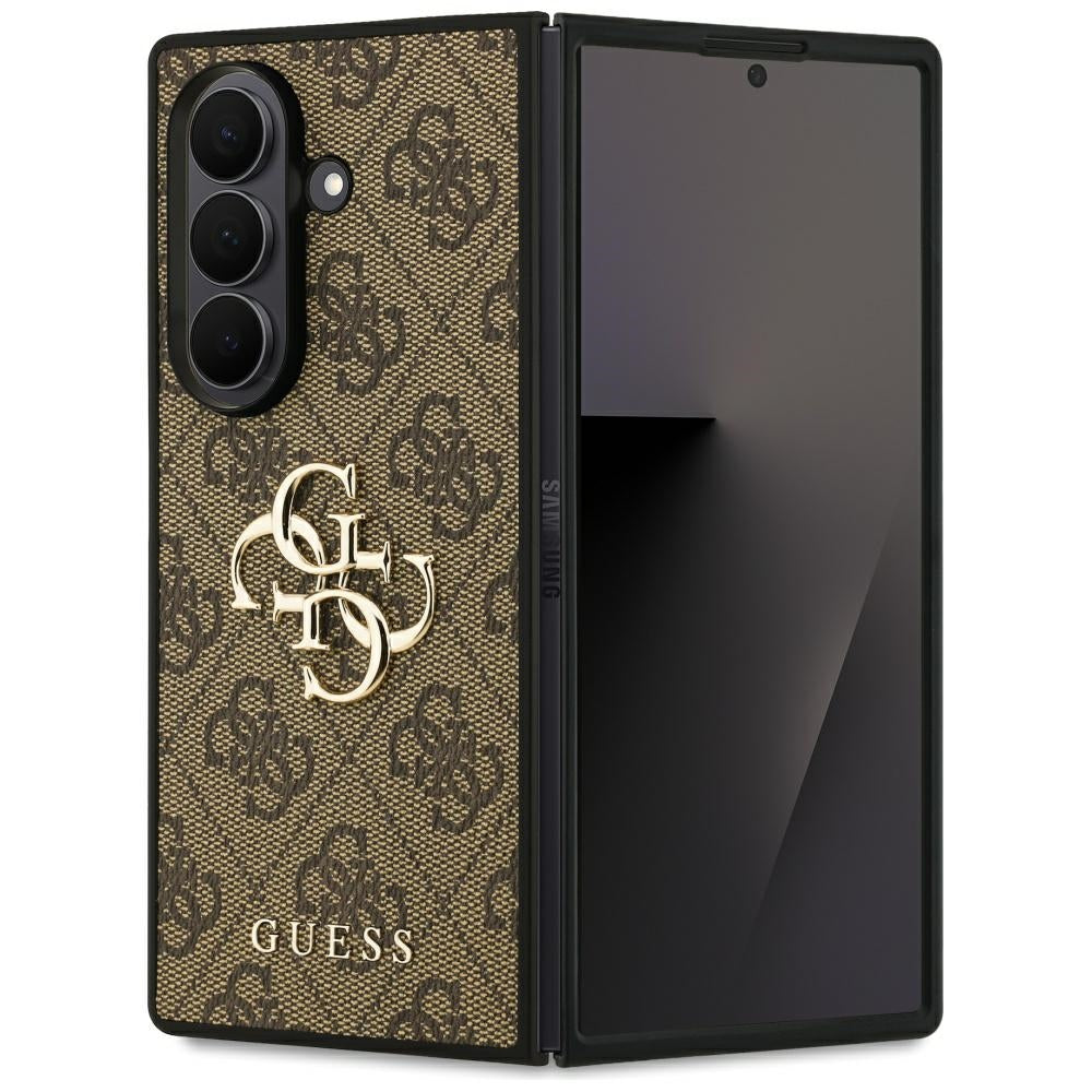 Case for Samsung Galaxy Z Fold7 F966, Guess, 4G Big Logo, Brown