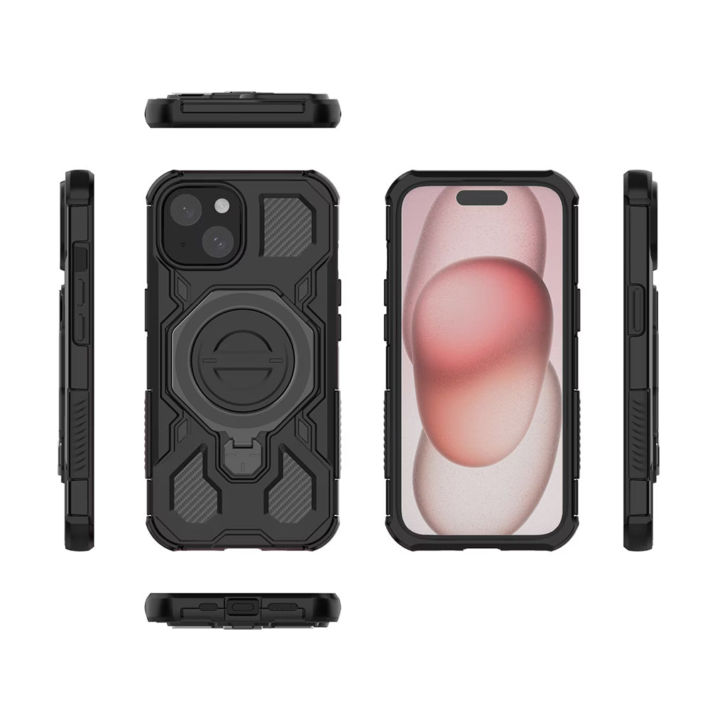 Case for Xiaomi 15T, Techsuit, Carbon Shield Pro, Smoke