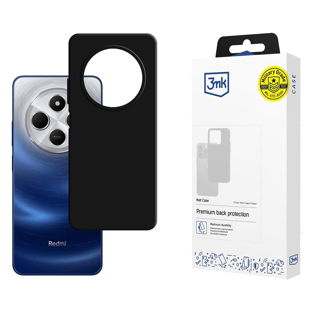 Case for Xiaomi Poco C75 / Redmi 14C, 3MK, Matte Black