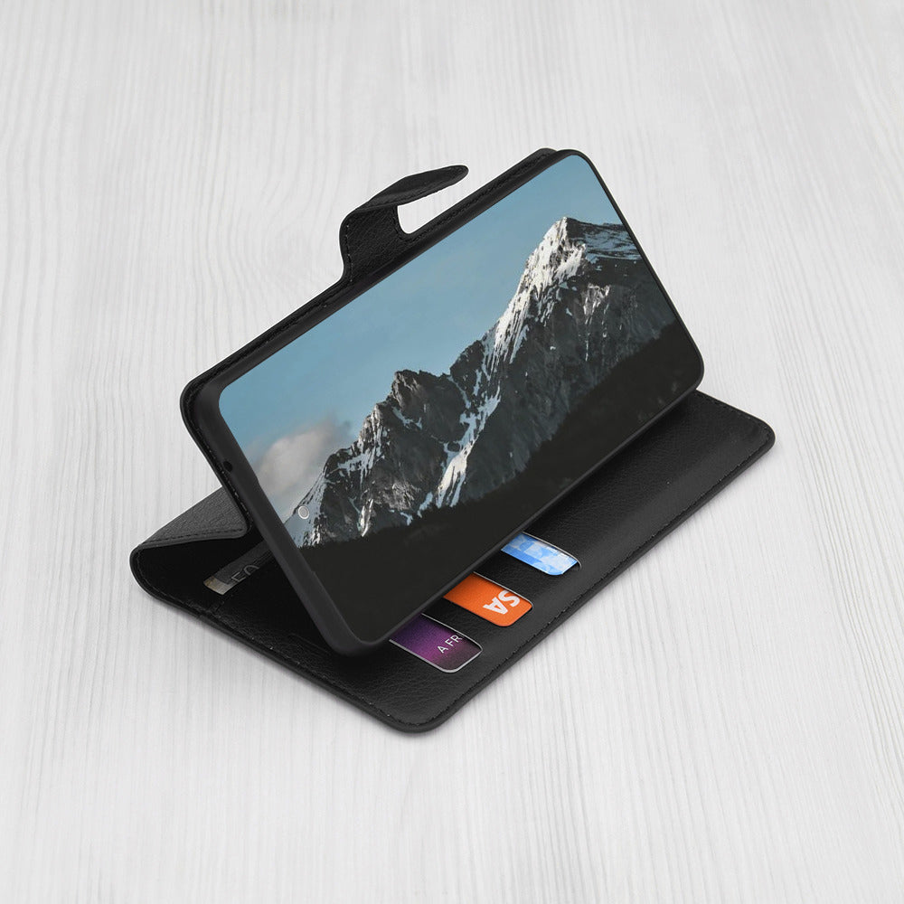 Case for Xiaomi Poco X8 Pro, Techsuit, Leather Folio, Black