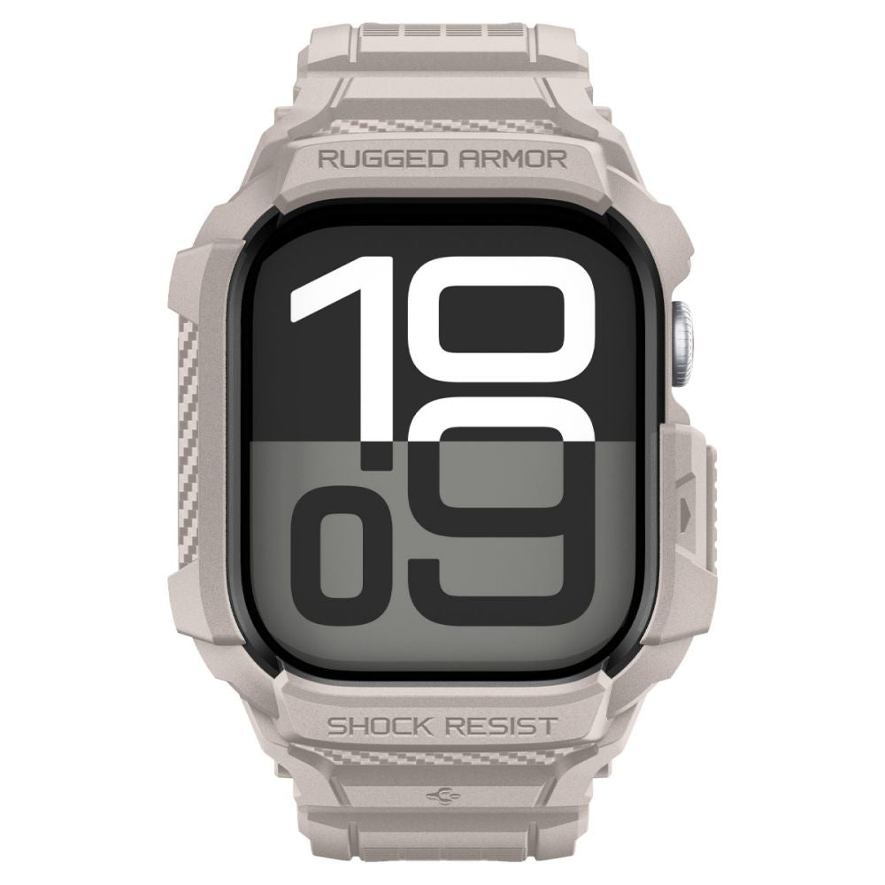 Spigen Rugged Armor Pro V2 Case for Apple Watch Series 10 / 11 42mm, Beige ACS10496