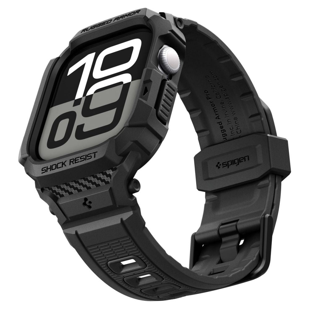 Spigen Rugged Armor Pro V2 Case for Apple Watch Series 10 / 11 42mm, Matte Black ACS10494