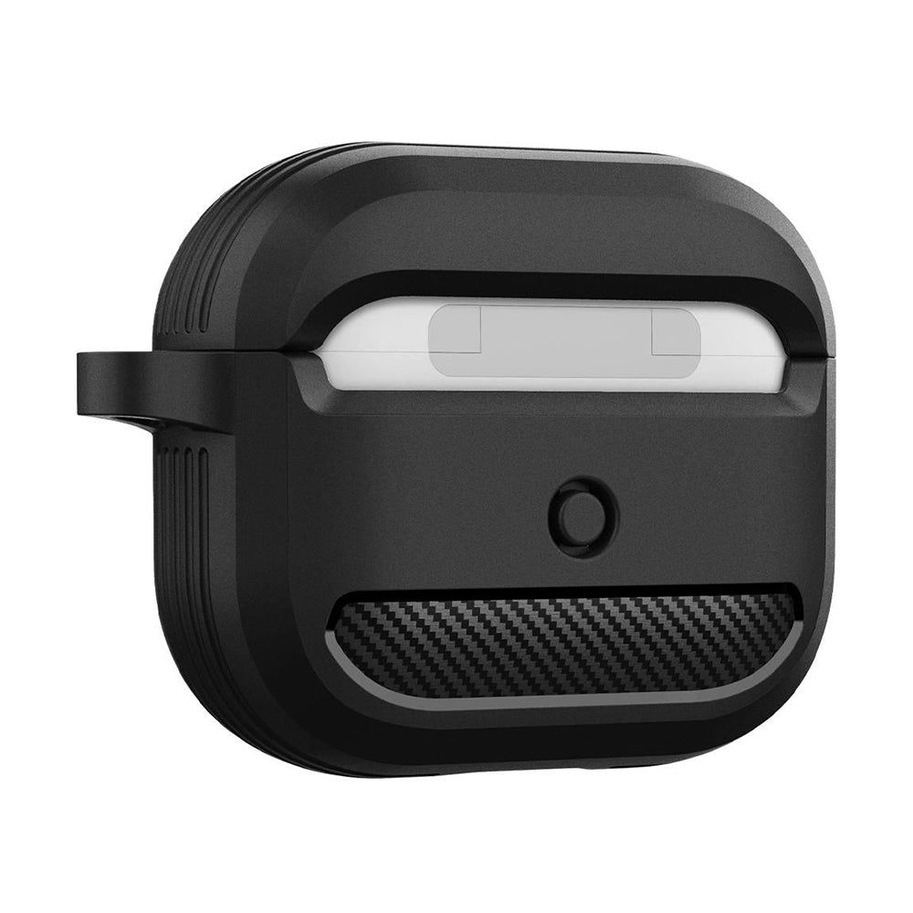 Techsuit Carbon Case for Apple AirPods 3, Navy Blue