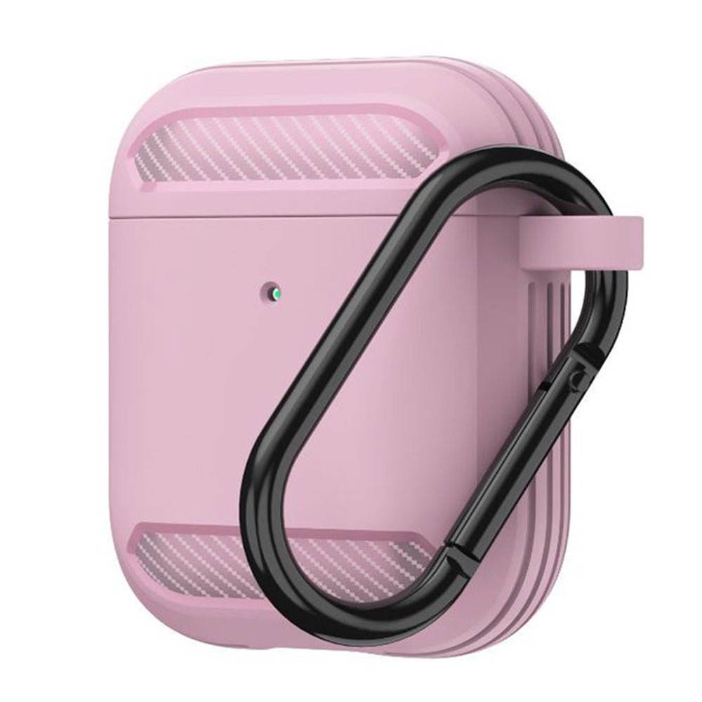 Techsuit Carbon Case for Apple AirPods Gen 2 / Gen 1, Pink