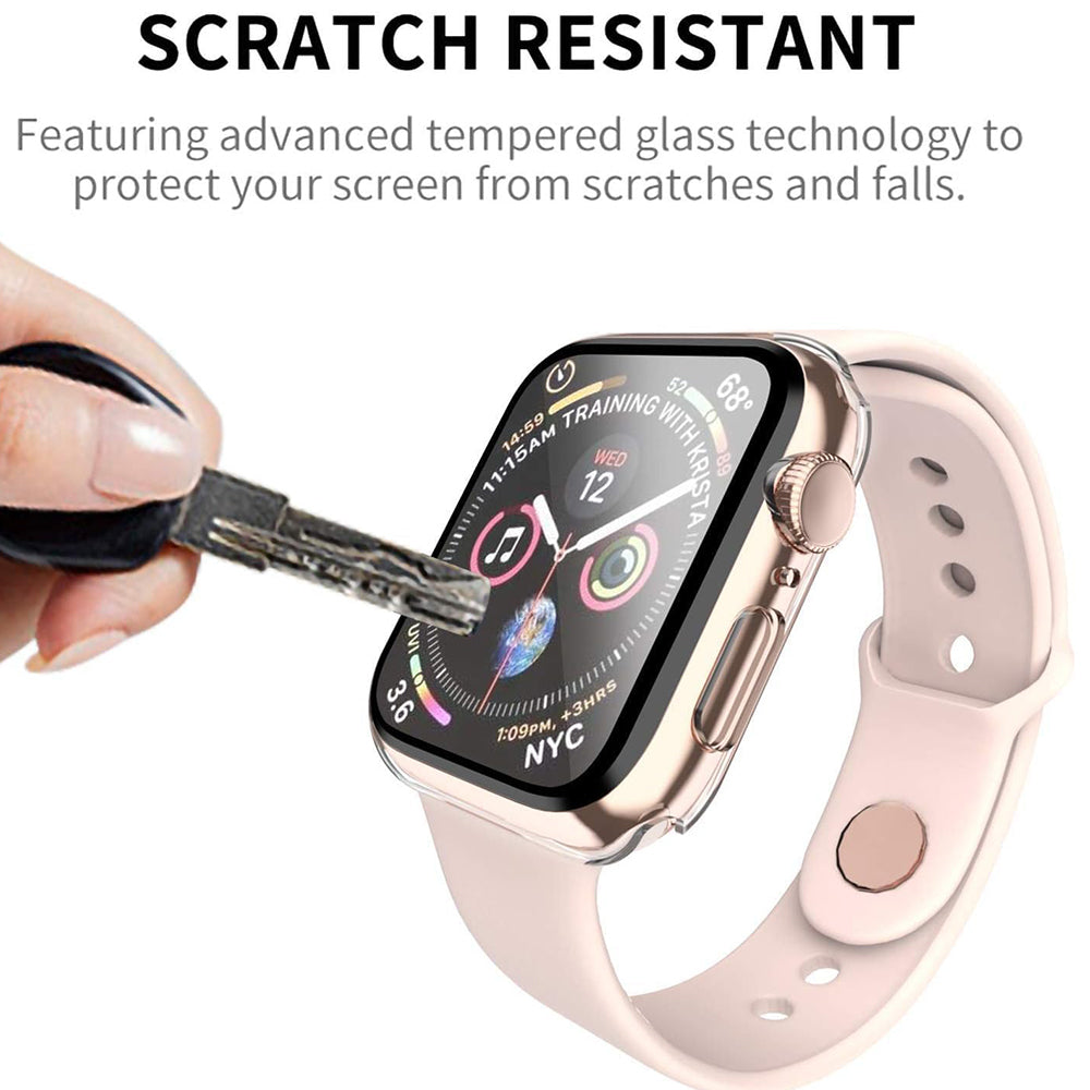 Techsuit Defense360 Pro Case for Apple Watch 38mm Series, Transparent