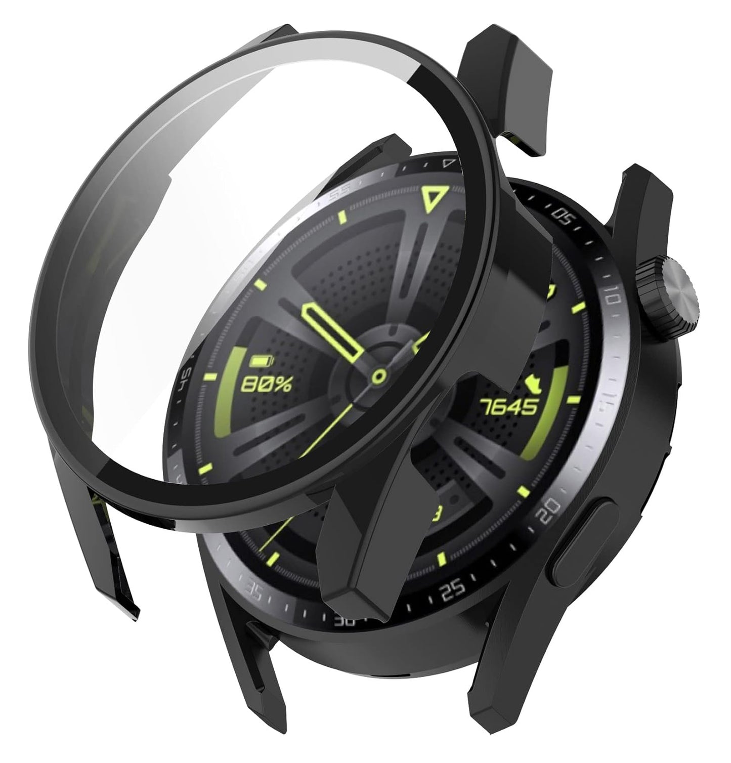Techsuit Defense360 Pro Case for Huawei Watch GT 3 46mm, Black