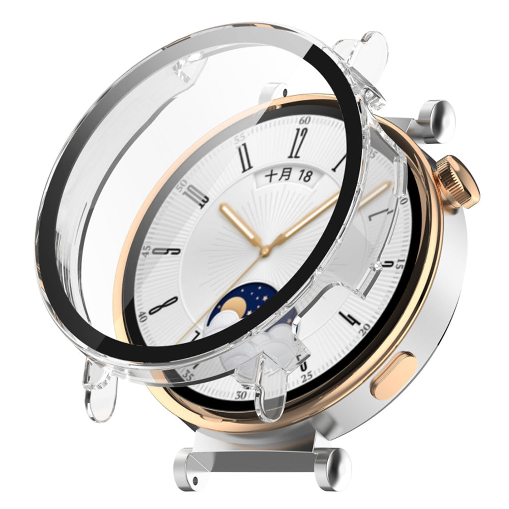 Techsuit Defense360 Pro Case for Huawei Watch GT 4 41mm, Transparent