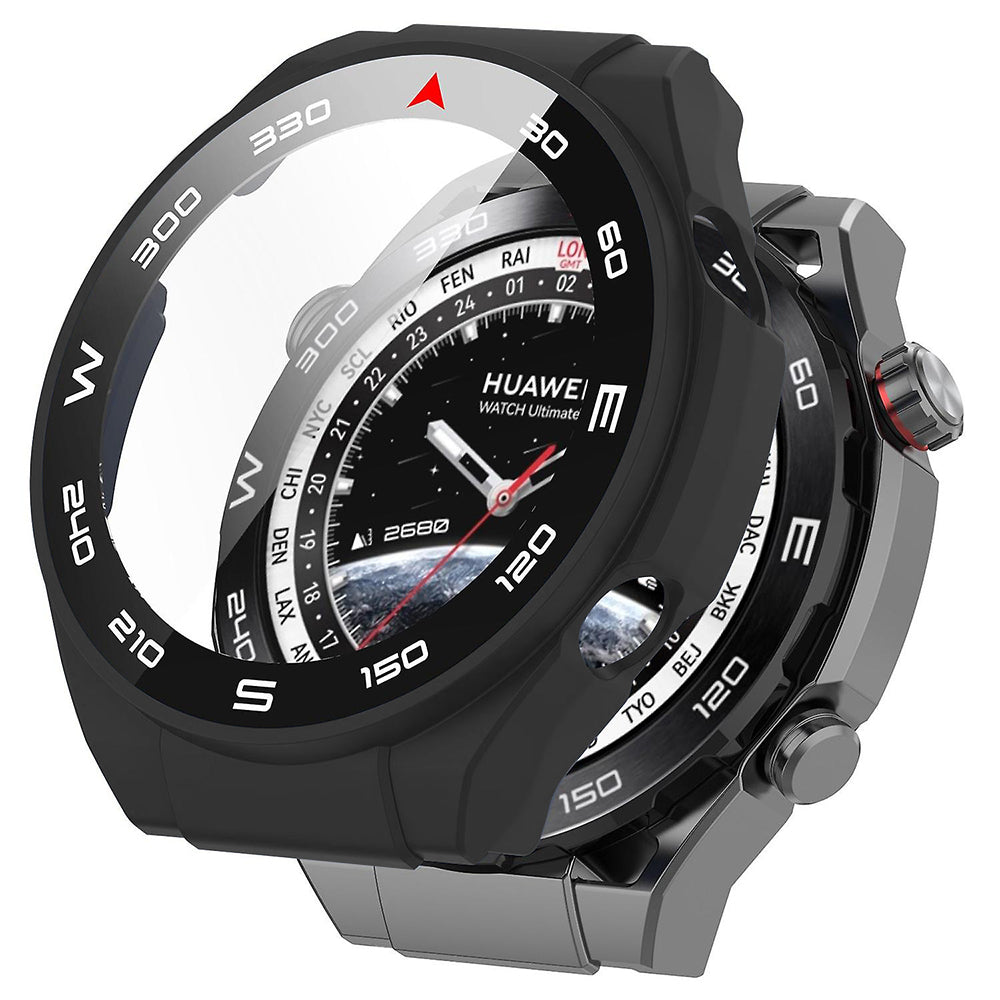 Techsuit Defense360 Pro Bezel Case for Huawei Watch Ultimate, Black