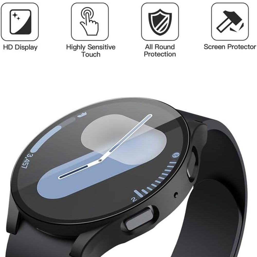 Techsuit Defense360 Pro Case for Samsung Galaxy Watch7 44mm, Black