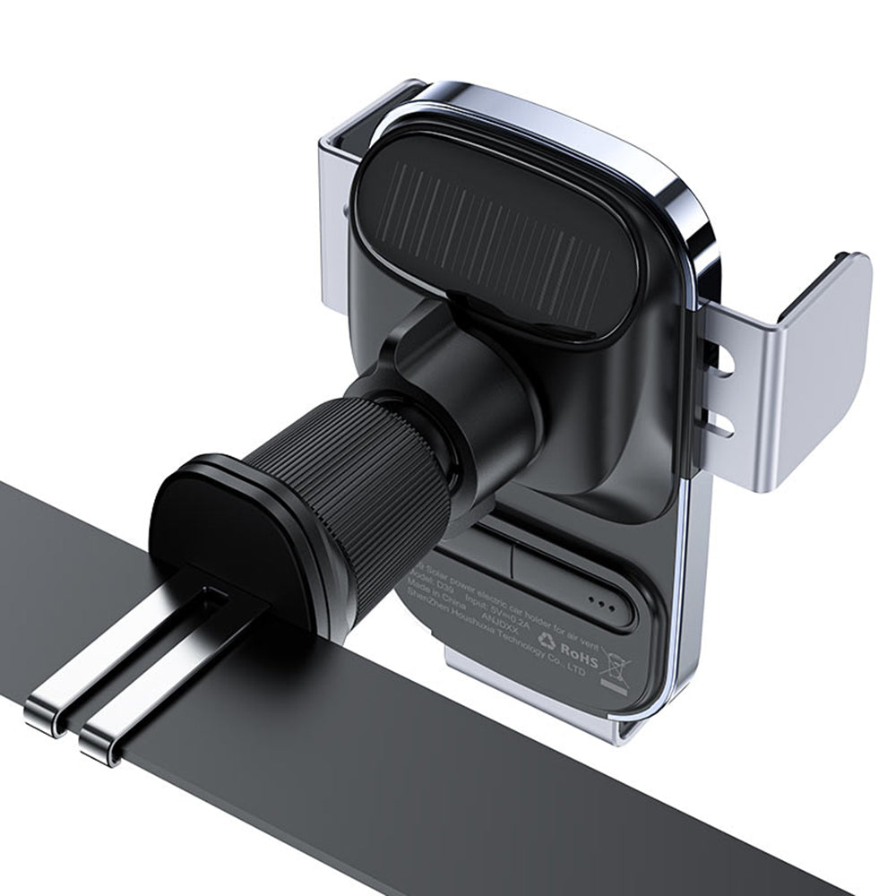 Acefast D39 Car Mount with Solar Panel, Universal, Black
