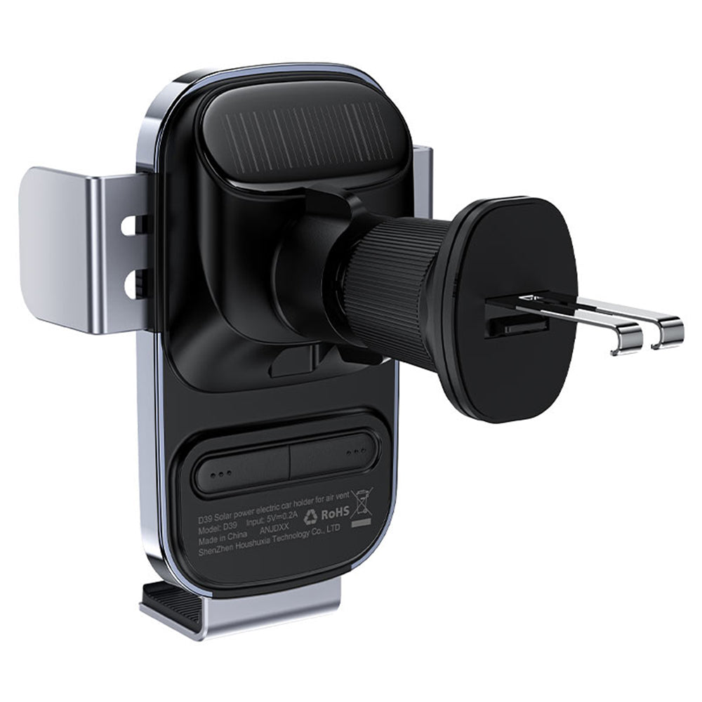 Acefast D39 Car Mount with Solar Panel, Universal, Black