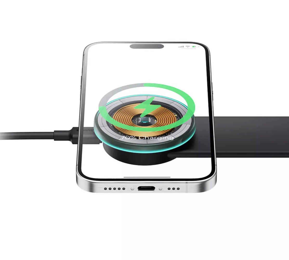 Baseus C02 Pro Wireless Car Charger, 15W, 1.67W, Black C40156000111-00