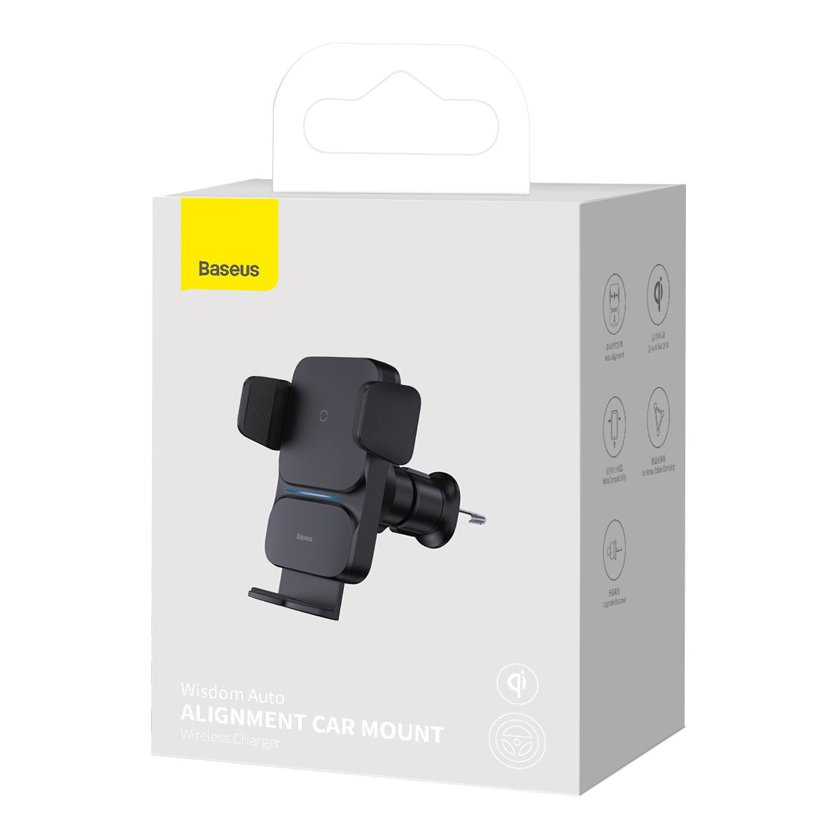 Baseus Wisdom Vent Wireless Car Charger, 15W, 1.67A, Black CGZX000001