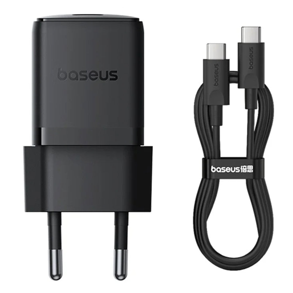 Baseus Palm USB-C Network Charger with Cable, 30W, 3A, 1 x USB-C, Black P10111605113-01