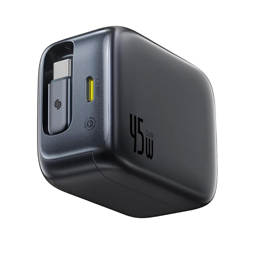 Baseus EnerCore CJ11 Network Charger with USB-C Cable, 45W, 3A, 1 x USB-C, Black Z0004800