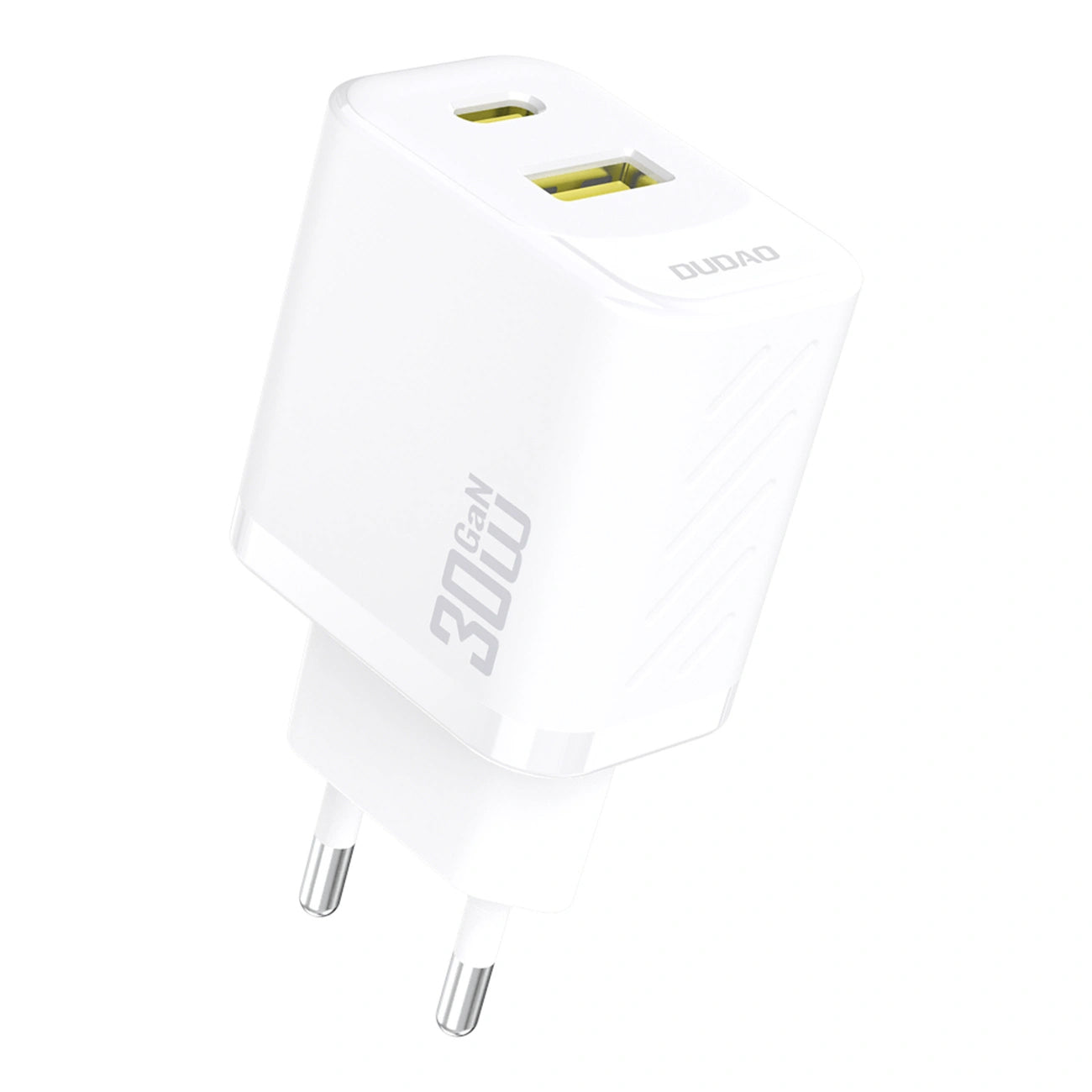 Dudao A27TEU Network Charger, 30W, 3A, 1 x USB-A - 1 x USB-C, White