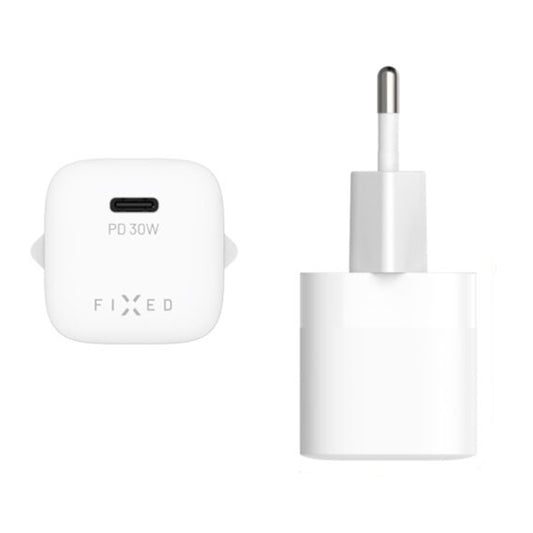 Fixed Mini2 Network Charger, 30W, 3A, 1 x USB-C, White