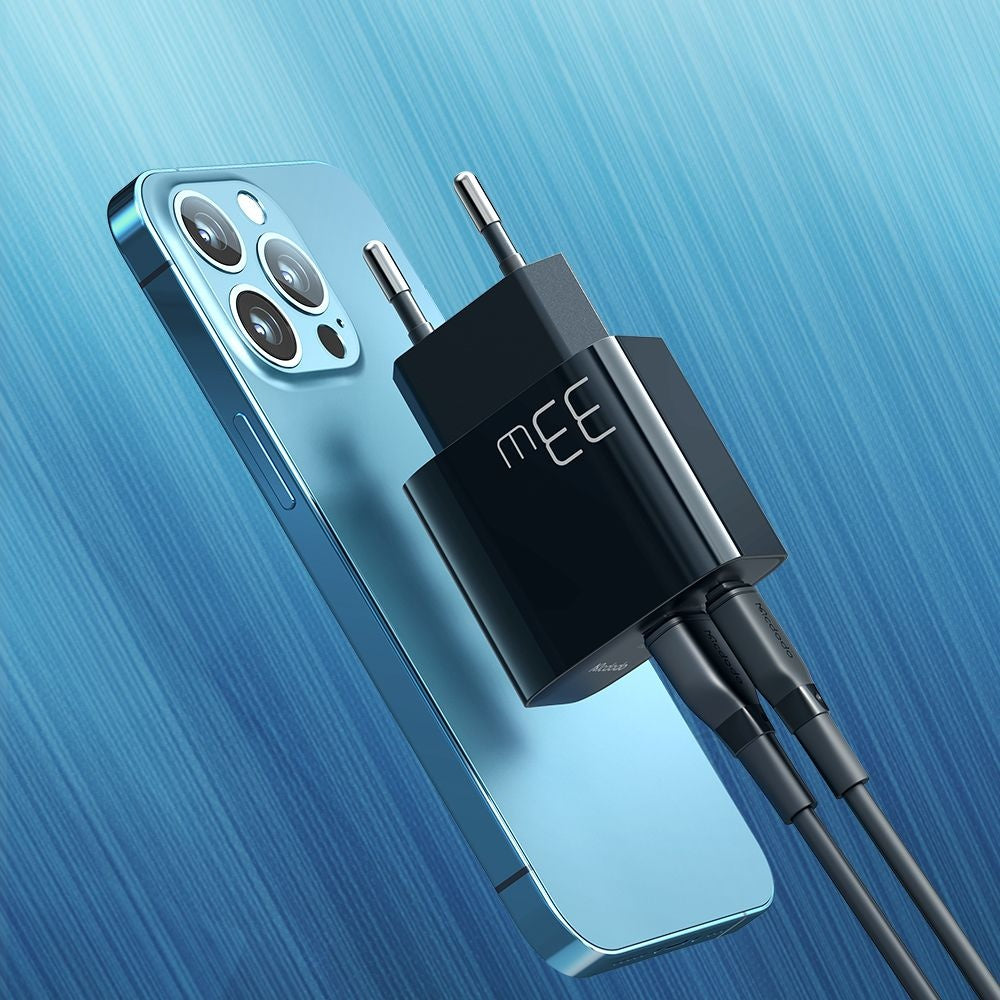McDodo CH-0921 Network Charger, 33W, 3A, 1 x USB-A - 1 x USB-C, Black