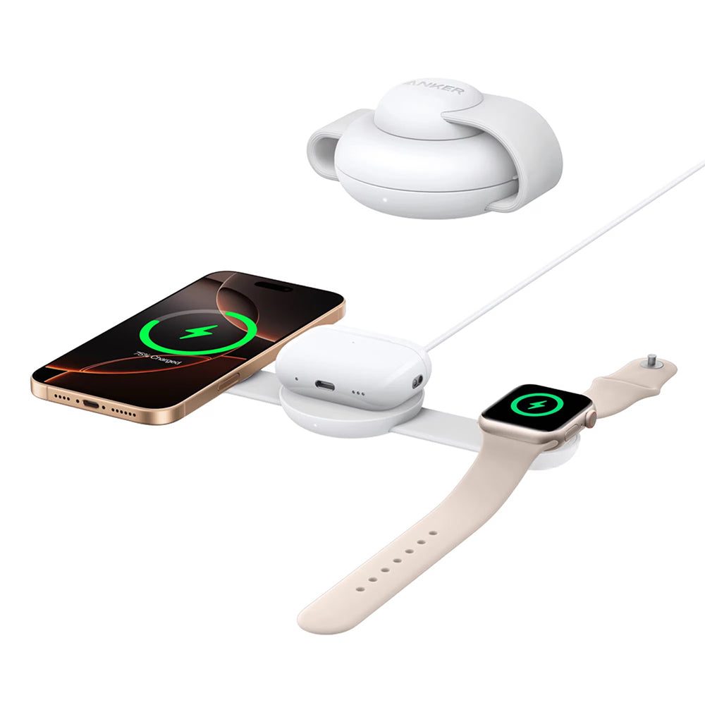 Anker MagGo 3in1 Wireless Network Charger, 15W, 1.67A, White B25M8H21
