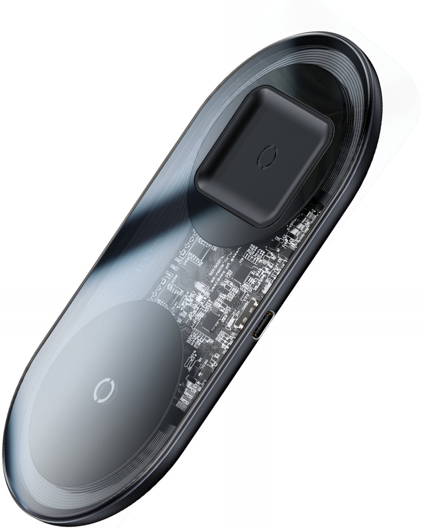Baseus Simple 2in1 Wireless Network Charger, 15W, 1.67A, Transparent WXJK-A01