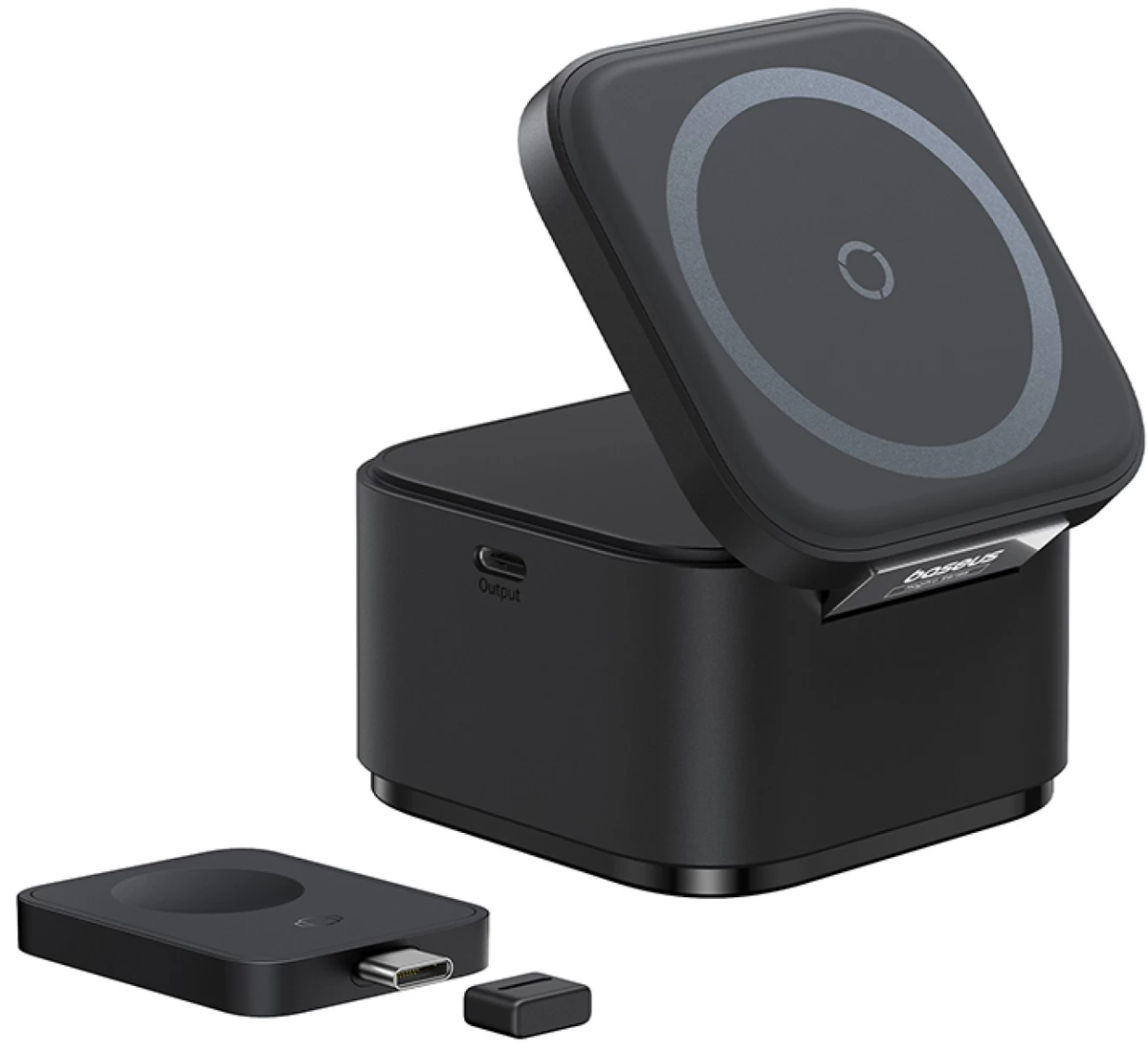 Baseus MagPro 3-in-1 Wireless Charger, 25W, 1 x USB-C, Black P10264100123-01