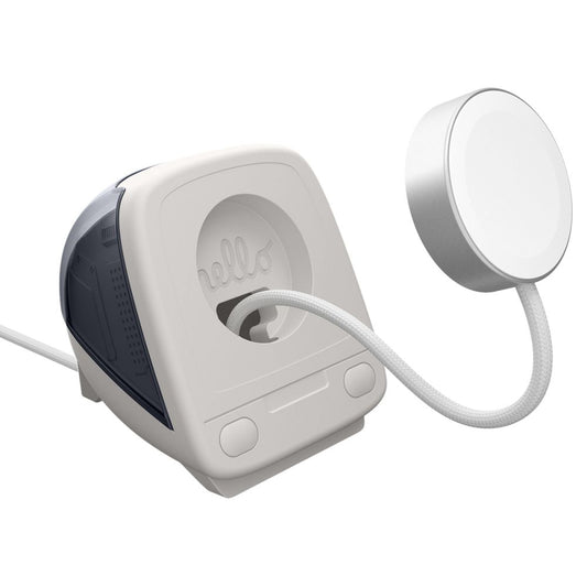 Spigen C1 Classic Stand for Apple Watch Series Wireless Charger, Gray