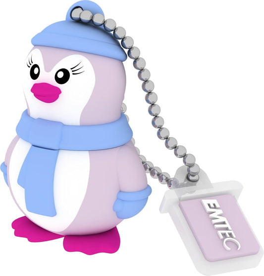 External USB-A Memory Emtec M336 Miss Penguin, 16Gb ECMMD16GM336