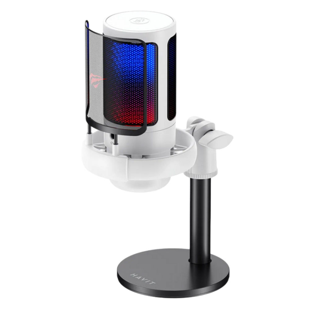 Cardioid Microphone HAVIT GK50, RGB, USB-C, 1.8m, Black