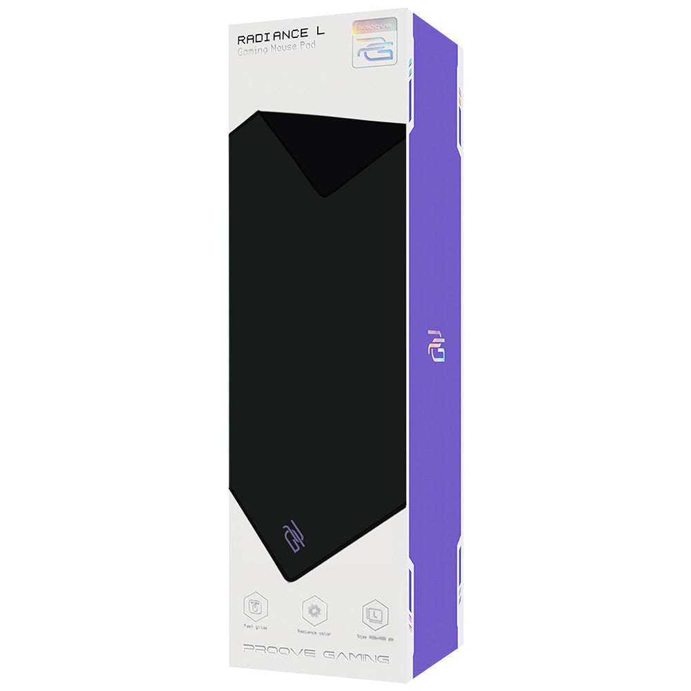 MousePad Proove Radiance, 450mm x 400mm x 3mm, Black MPRD00200001