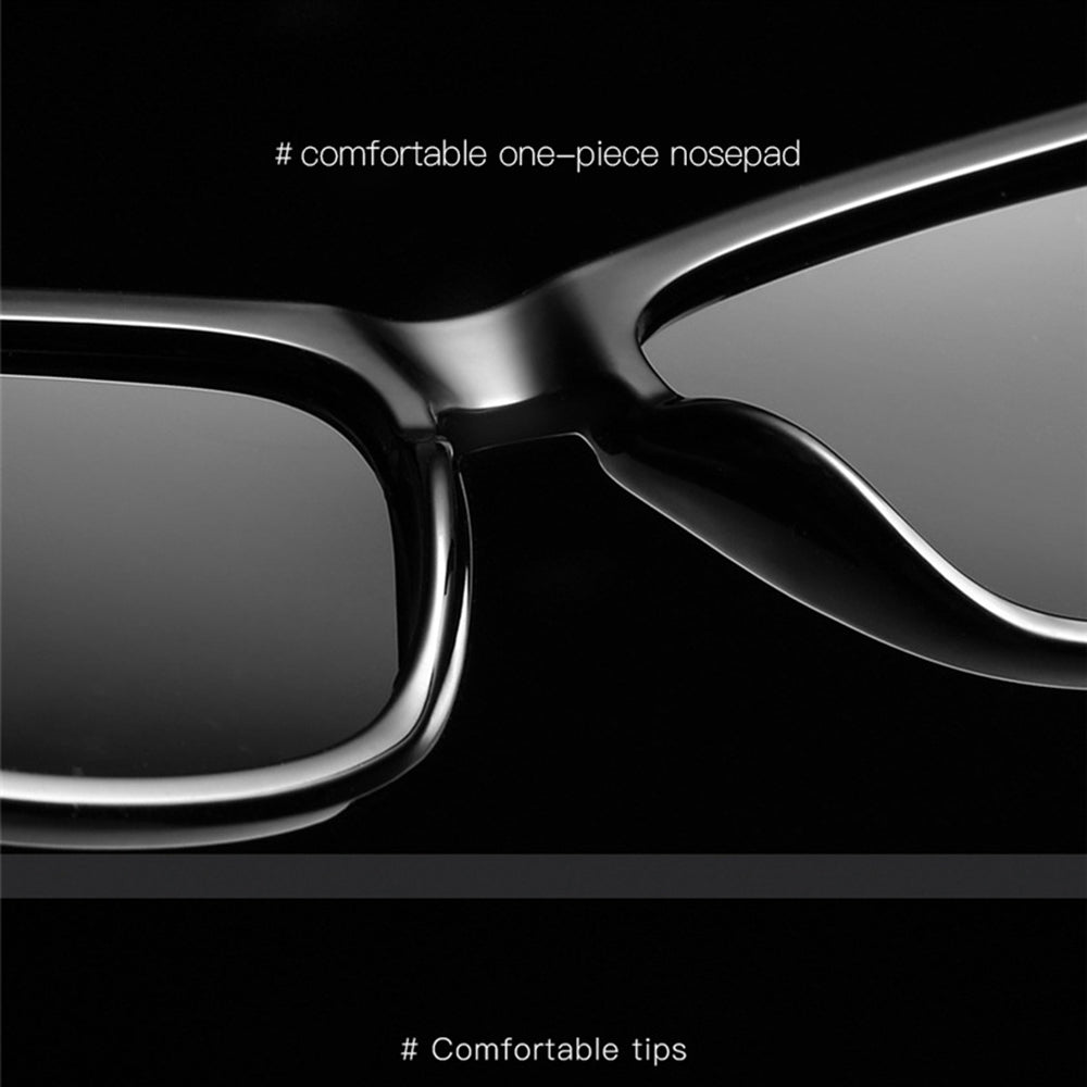 Men's Techsuit 0717 Sunglasses, Polarized, UV Protection, Black Red