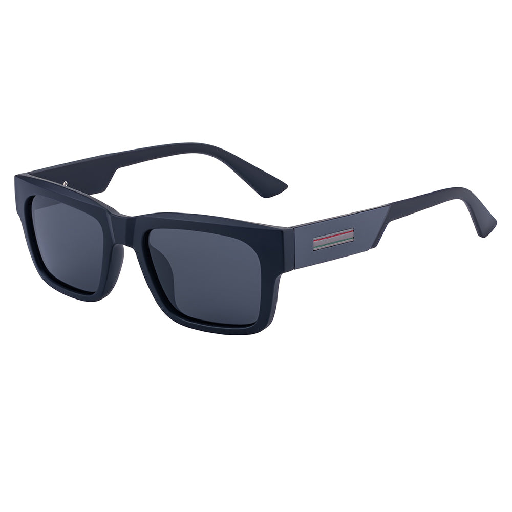 Men's Techsuit 8491 Sunglasses, Polarized, UV Protection, Matte Black Gray