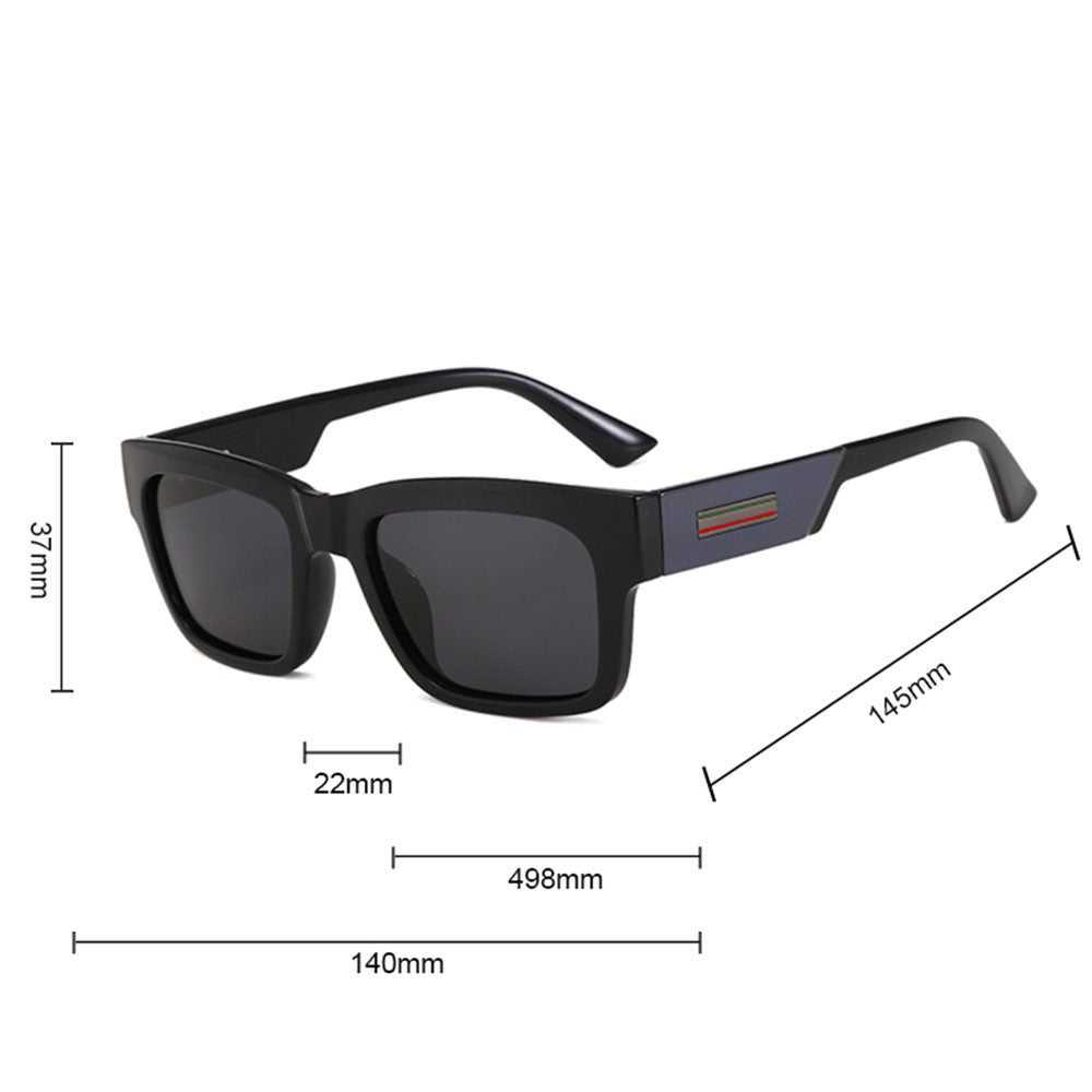 Men's Techsuit 8491 Sunglasses, Polarized, UV Protection, Matte Black Gray
