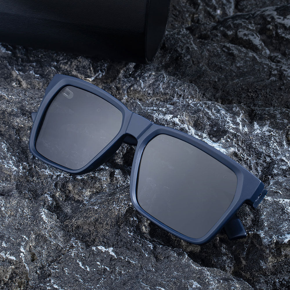 Men's Techsuit 8500 Sunglasses, Polarized, UV Protection, Black Gray