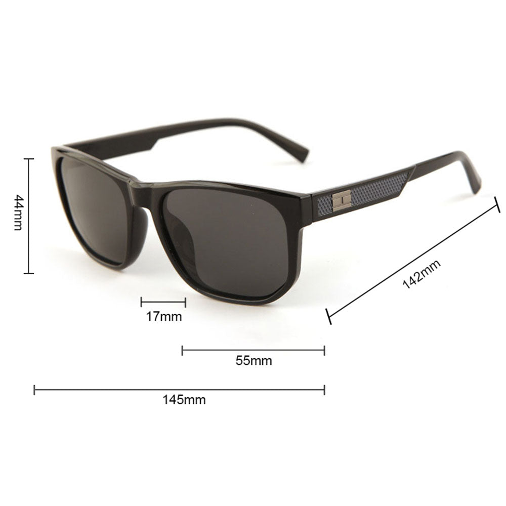 Men's Techsuit 8502 Sunglasses, Polarized, UV Protection, Black