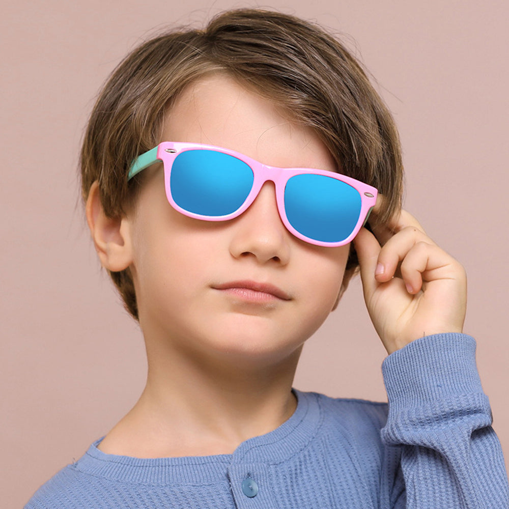 Techsuit D802 Kids' Sunglasses, Polarized, UV Protection, Orange