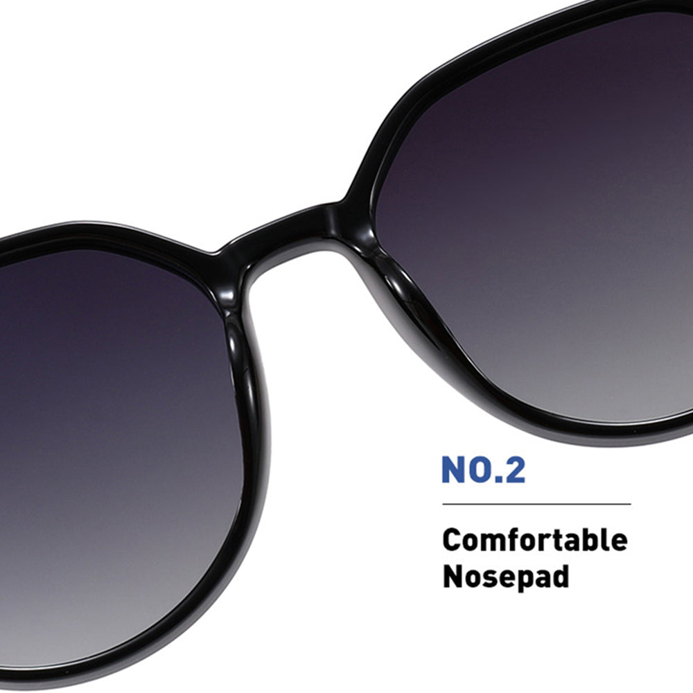 Techsuit 2203 Women's Sunglasses, Polarized, UV Protection, Brown