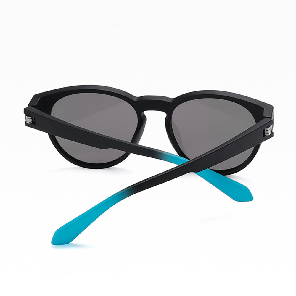 Unisex Techsuit TR7545 Sunglasses, Polarized, UV Protection, Black Blue Green