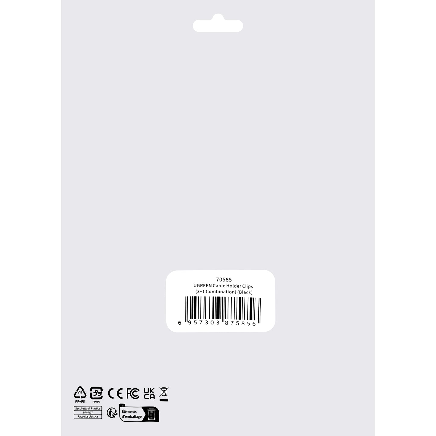 Cable Organizer UGREEN LP208, Black