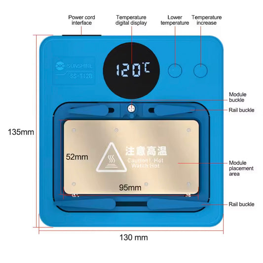 Sunshine SS-T12B PCB Heater for Apple iPhone / Android Series