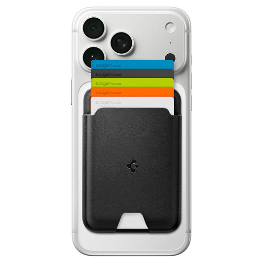 MagSafe Wallet, Spigen, Valentinus MagFit, Black AFA11337