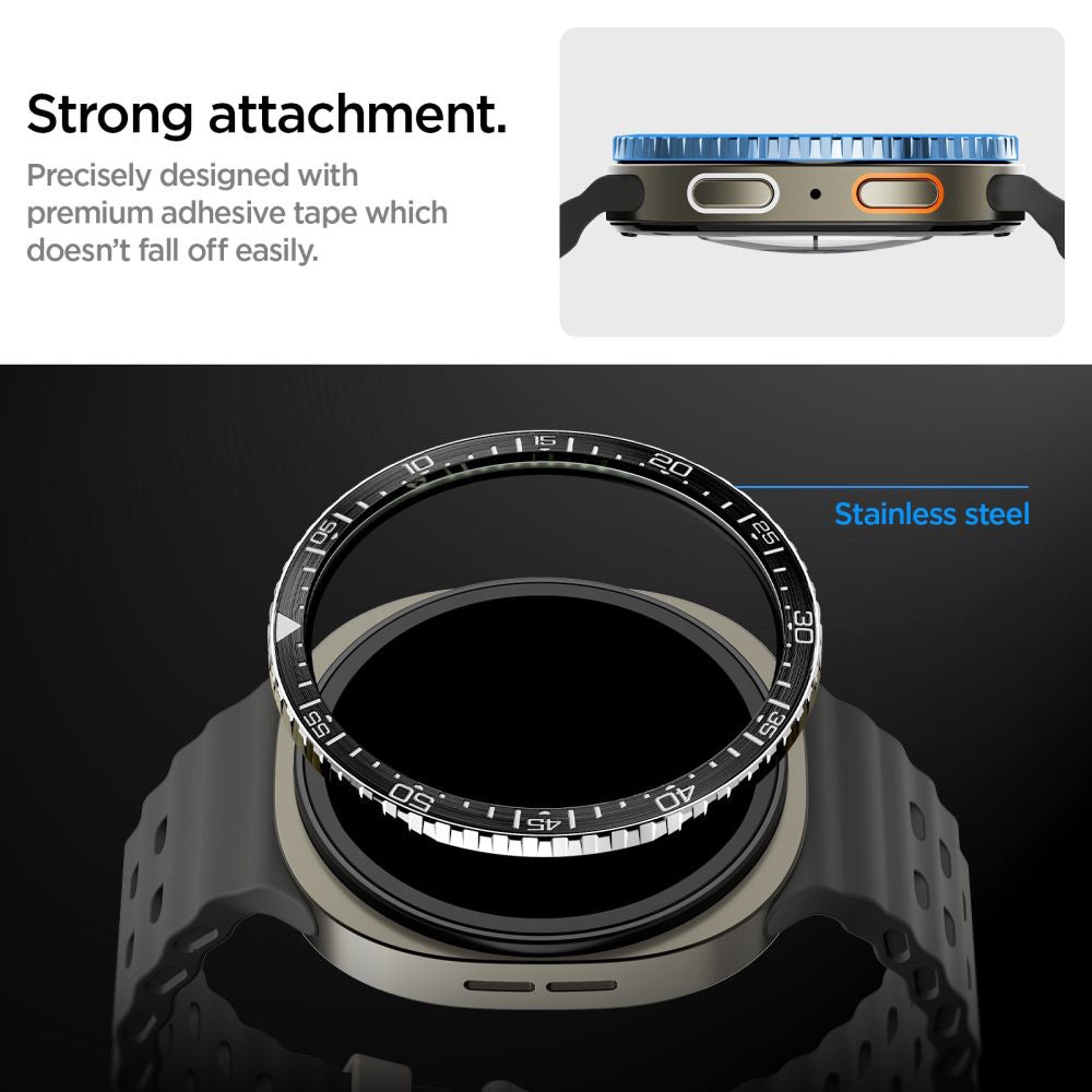 Spigen Tune Diver Protection Frame for Samsung Galaxy Watch8 44mm, Black ACS10008