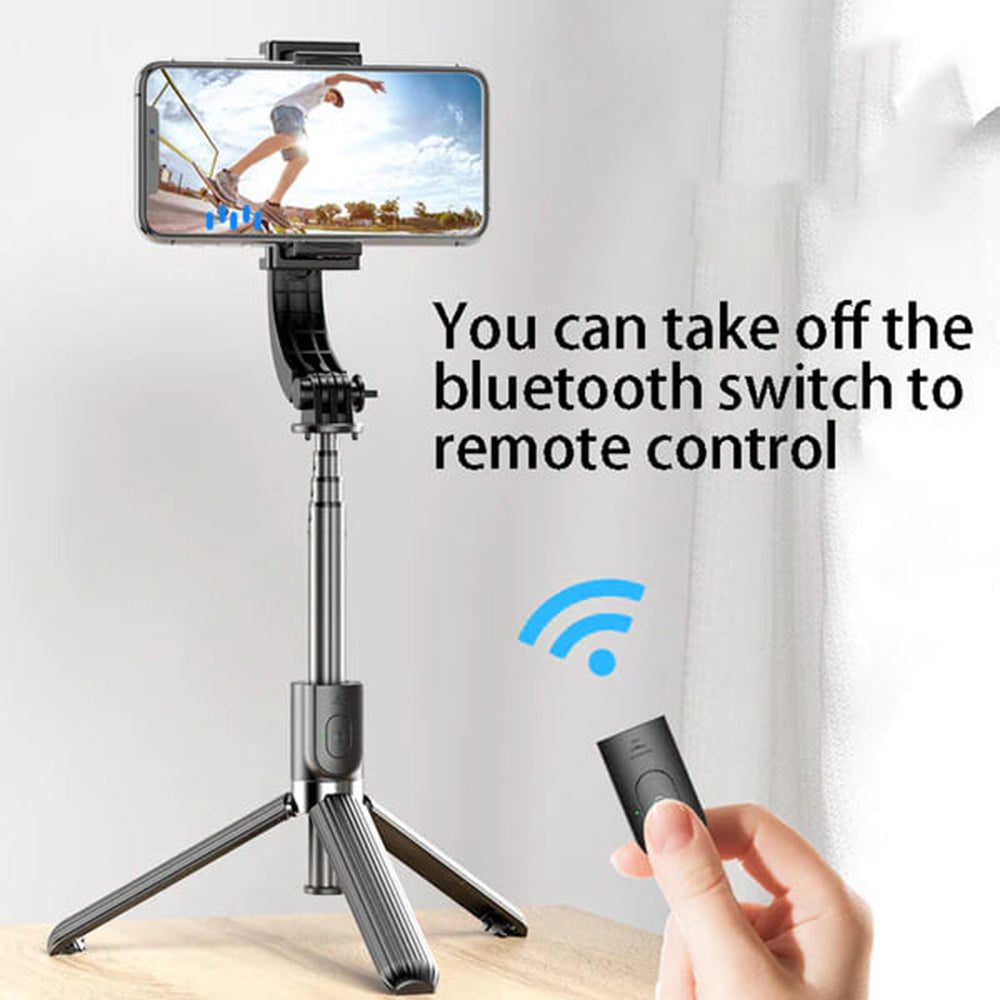 Selfie Stick Bluetooth Techsuit L08, Universal, Black