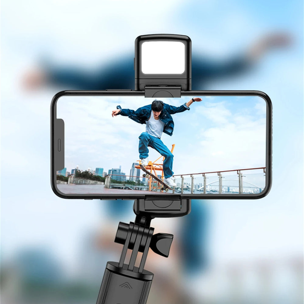 Selfie Stick Bluetooth Techsuit S03-S, Universal, Black