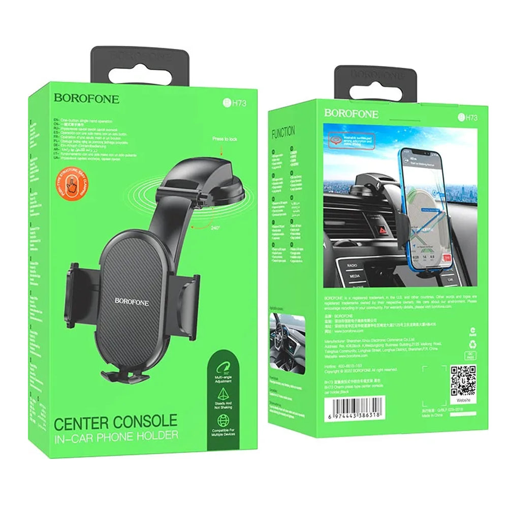 Borofone BH73 Charm Universal Car Holder, Black