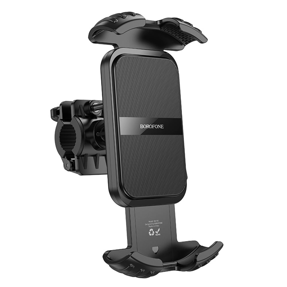 Borofone BH105 Basalt Bicycle Motorcycle Holder, 4.7inch - 7inch, Black