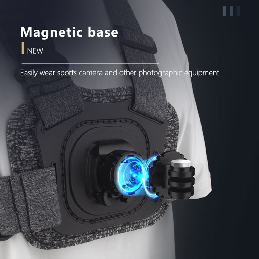 Techsuit JX-002 Chest Mount for GoPro Series, Grey