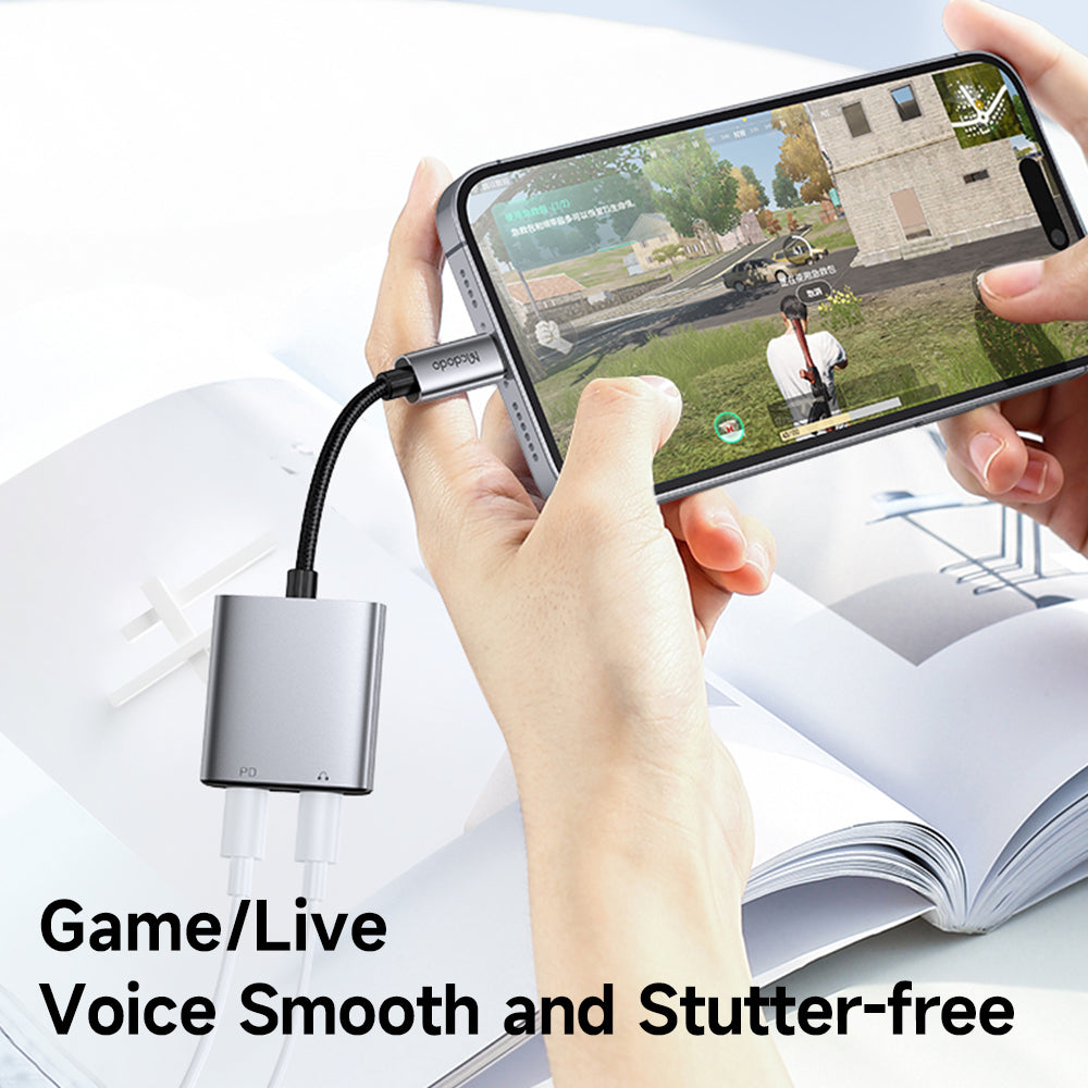 Lightning Audio Adapter - Lightning / Lightning McDodo CA-5560 Wales, Gray