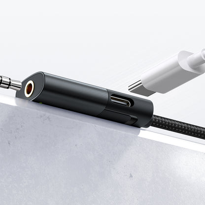 USB-C to USB-C / 3.5mm McDodo CA-1880 Audio Adapter, Black